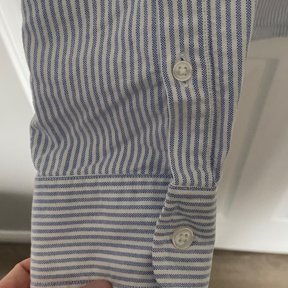 Club Monaco Slim Fit Oxford Shirt Large - Picture 6 of 7